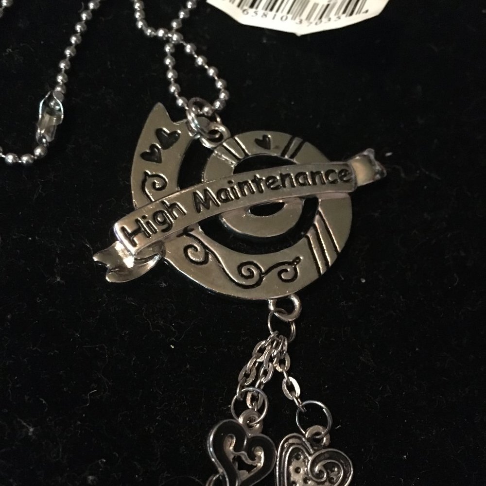 CAR CHARM SAYS HIGH MAINTENANCE CHARM NEW  GANZ